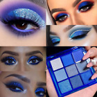 Blue Eyeshadow Palette Glitter Eye Shadow Makeup,Navy Blue Eyeshadow Shiny Spark