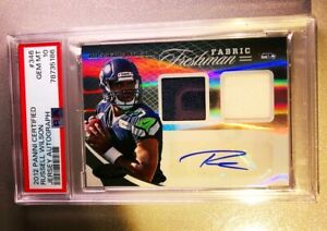 2012 Russell Wilson Certified Rookie Patch Auto RPA RC /499 PSA 10 💎 Pop 9