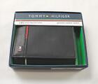 Tommy Hilfiger Men's Double ID Leather RFID Trifold Wallet AH4 Black One Size