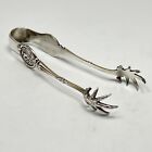 Antique 1800s Elkingtion Silver Plate Claw Tongs