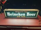 RARE Vintage HEINEKEN Beer Long Lighted SIGN WORKS!!