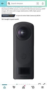 Ricoh Theta Z1 (910830) 51GB 23MP 1'' 360 Degree Camera - Black