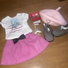 American Girl Doll Grace Thomas GOTY 2015 Paris Outfit Slouch Boots & Accessorie