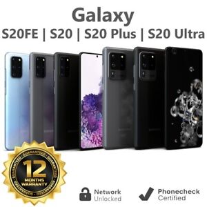 Samsung Galaxy S20 | S20+ | S20 FE | S20 Ultra 5G 128GB (Unlocked) - Excellent