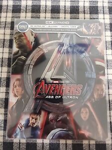 Avengers Age of Ultron Steelbook (4K UHD + Blu-ray) No Digital WITH Jcard