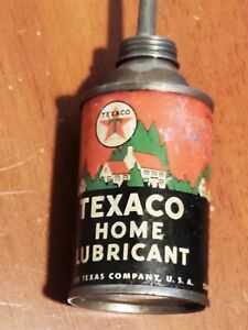 Vintage 1960s Texaco Home Lubricant 3 oz Oil Can, Made in USA, TEXACO INC, NY