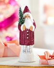 Ion Schaller Fuchsia Robe Santa Christmas Accent Figurine Figure