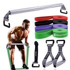 Portable Resistance Band Bar Upgraded e-type Hook Home Squat Deadlift Workout