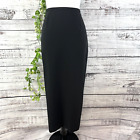 Valerie Stevens Skirt size 12 Petite Black Seasonless Essential Long Pencil Suit