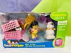 Fisher Price Little People MIA and HER ON THE GO DOG GROOMING NIB