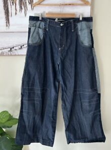 INACOMA Vintage Retro Y2K Rave Wide Relaxed Baggy Jeans One Size Oversized