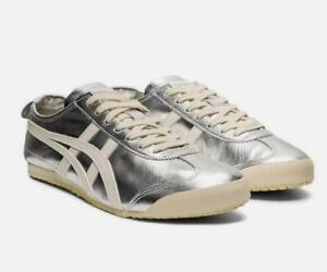 NEW Onitsuka Tiger MEXICO 66 Sneakers Silver/Off White THL7C2-9399 Shoes Unisex
