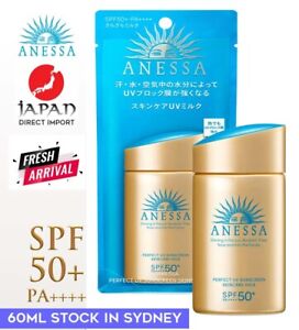 SHISEIDO ANESSA Perfect UV Sunscreen Milk 60ml SPF50+ PA++++ Japan New Formula