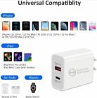 PD 20W 2 Ports For iPhone 13 12 Android Type C USB-C Wall Fast Charger UK Plug
