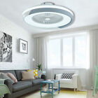 Modern Ceiling Fan LED Light Remote Control Flush Mount Dimmable Chandelier Lamp
