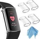 4 Pack Case For Fitbit Charge 6/ 5 Full-Around Screen Protector TPU Cover Bumper