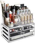 Ikee Design Acrylic Makeup Organizer with 4 Drawers and Removable Top Lipstick H
