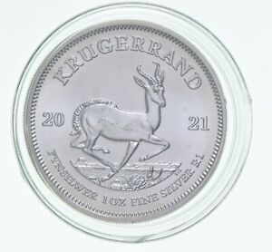 Better Date 2021 South Africa 1 Krugerrand 1 Oz. Silver World Coin- Silver *478