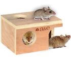 A&E Cage Small Mouse Hut Pet Wooden Hideout Hamsters Rat Gerbil Animals