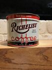 Vintage Unopened  Richelieu 1 Lb Coffee Can Tin Key Wind Advertising