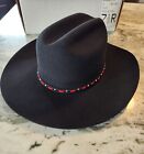 Stetson 2X Rancher Western Cowboy Hat BLACK 7 1/2 Vintage - MINT!