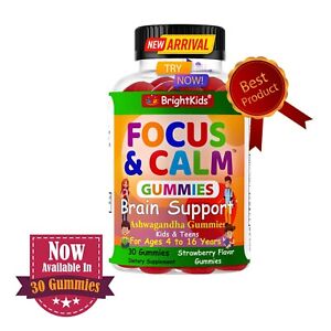 Brain Booster Supplement For Kids & Teens, Support Memory, Focus - 30 Gummies