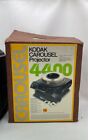 Kodak 4400 Carousel Slide Projector Auto Focus Lens Remote Tray POWERS ON