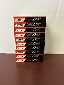 Sealed Lot Of 10 TDK D90 High Output Type I Cassette Audio Tapes