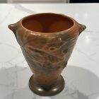 Roseville Bushberry #28-4 Vase Russet 1941 Vintage Ceramic Art Pottery