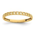 14K Yellow Gold Link Design Ring Size 9.5