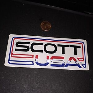 SCOTT USA VINTAGE Sticker Decal RACING ORIGINAL old stock
