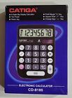CATIGA Portable Basic Calculator - For School, Home, or Office Use, 8 Digit LCD