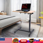 Laptop Desk Angle Height Adjustable Rolling Cart Over Bed Hospital Table Stand