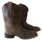 Ariat Men's Size 11.5D Circuit Patriot Brown Leather Western Boot 10029699
