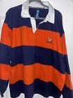 Virginia UVA Barbarian Rugby Shirt with Orange & Navy Stripes SIZE 2XL