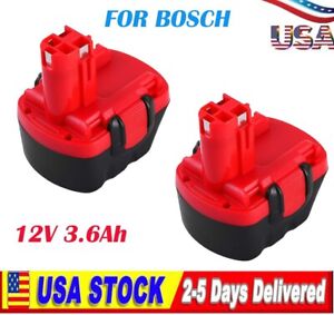 1 or 2 Packs replace for Bosch 12V Battery BAT120 BAT139 2607335709 BAT043 3.6Ah