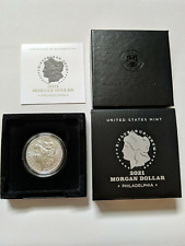 2021 P Morgan Silver Dollar with Box & COA  21XE