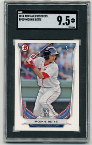 2014 Bowman Prospects BP109  Mookie Betts RC SGC 9.5 Red Sox Dodgers