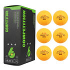 New Listing6Pcs 3 Star Ping Pong Balls 40mm Diameter 2.9g Table Tennis Ball for Competition