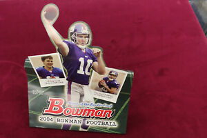 2004 Bowman Football Eli Manning DIE CUT Store Display 8.5x13 Display Giants