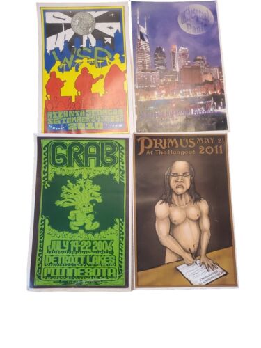 New ListingLot of 4 Concert Posters Widespread Panic And Primus Original