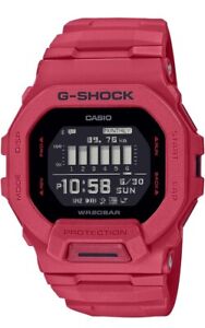 Casio G-Shock GBD200RD-4 Step Tracker Bluetooth Sports Trainer Red Watch