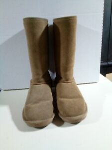 Bearpaw Womens Size 9 Wide Calf Brown Short Winter Boots