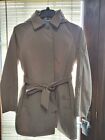 Classic Elements Outerwear Women's Trench Coat Sand L/G Removable Hood NWT!!