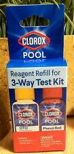 Pool and Spa Clorox 79000 CLX Refill 3 Way Test Kit Bromine Chlorine & pH Levels