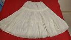 KOMAR fancy white half slip. full skirt small average size # RM17363   1970's