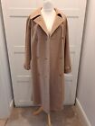 Ladies Vintage Admyra Beige Overcoat 75% Cashmere Uk Made In England Ex Cond