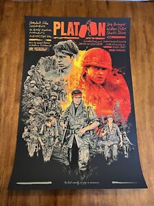 PLATOON By Grzegorz Domaradzki Screen Print Movie Poster Not Mondo Gabz Variant