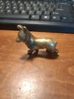 Solid Brass Dog Figurine Small Dog Statue House Decoration Animal Figurines Toys