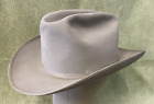 VGC Vintage Resistol 3X Beaver Fur Felt Silverbelly Open Road Style Hat size 7